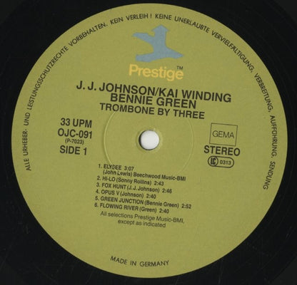 J.J. Johnson - Kai Winding - Benny Green / J.J.ジョンソン / Trombone By Three (OJC-091)