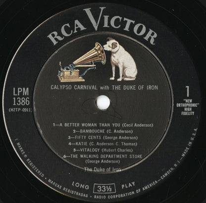 The Duke Of Iron - Calypso Carnival (LPM-1386) 1957 US RCA｜中古LP