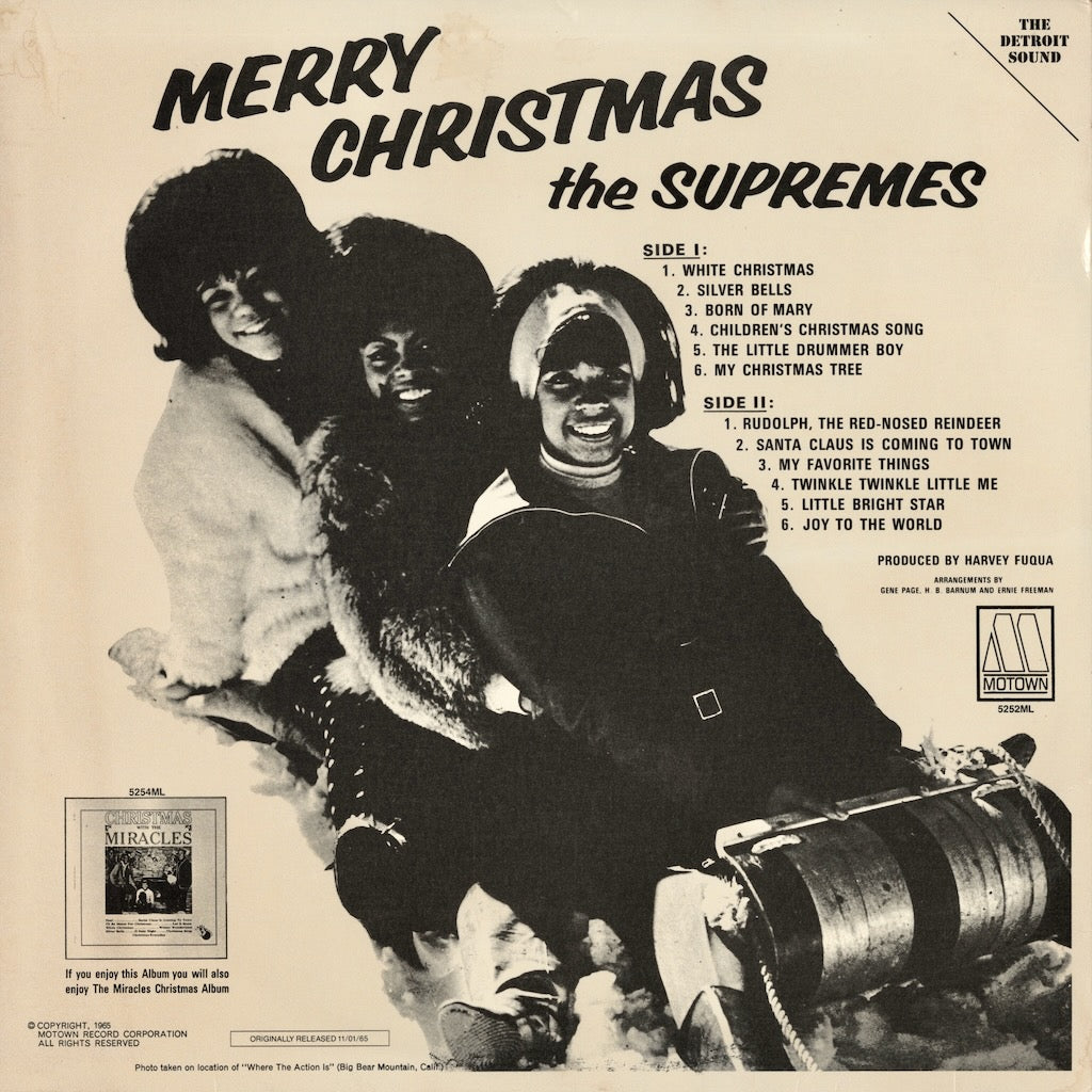 The Supremes / シュプリームス / Merry Christmas (5252 ML) US 1981プレス