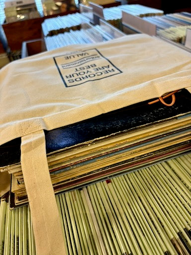 VOX MUSIC TOTE BAG - RECORDS ARE YOUR BEST ENTERTAINMENT VALUE