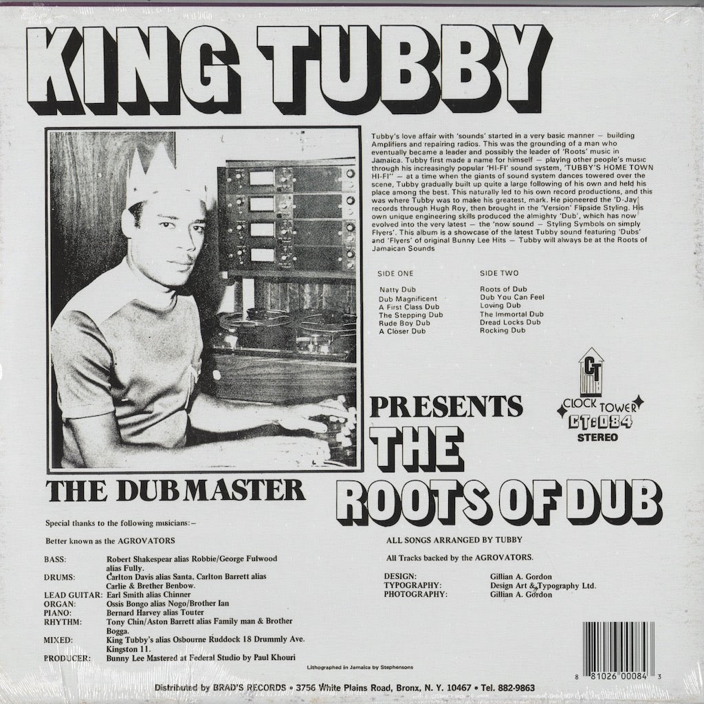 King Tubby - The Roots Of Dub LP CAN Clocktower ダブ レゲエ