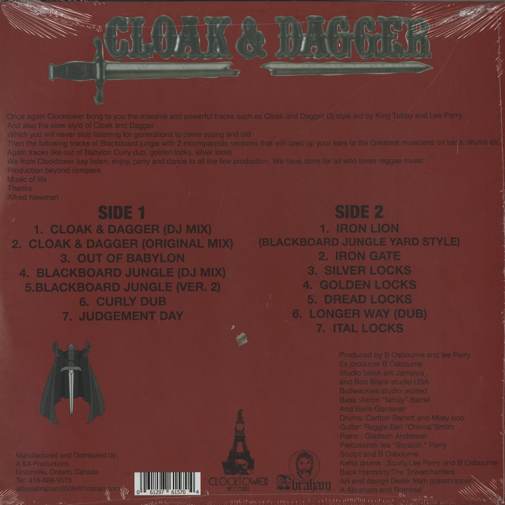 Lee Perry - Cloak and Dagger LP 1973 CAN Clocktower アップセッター