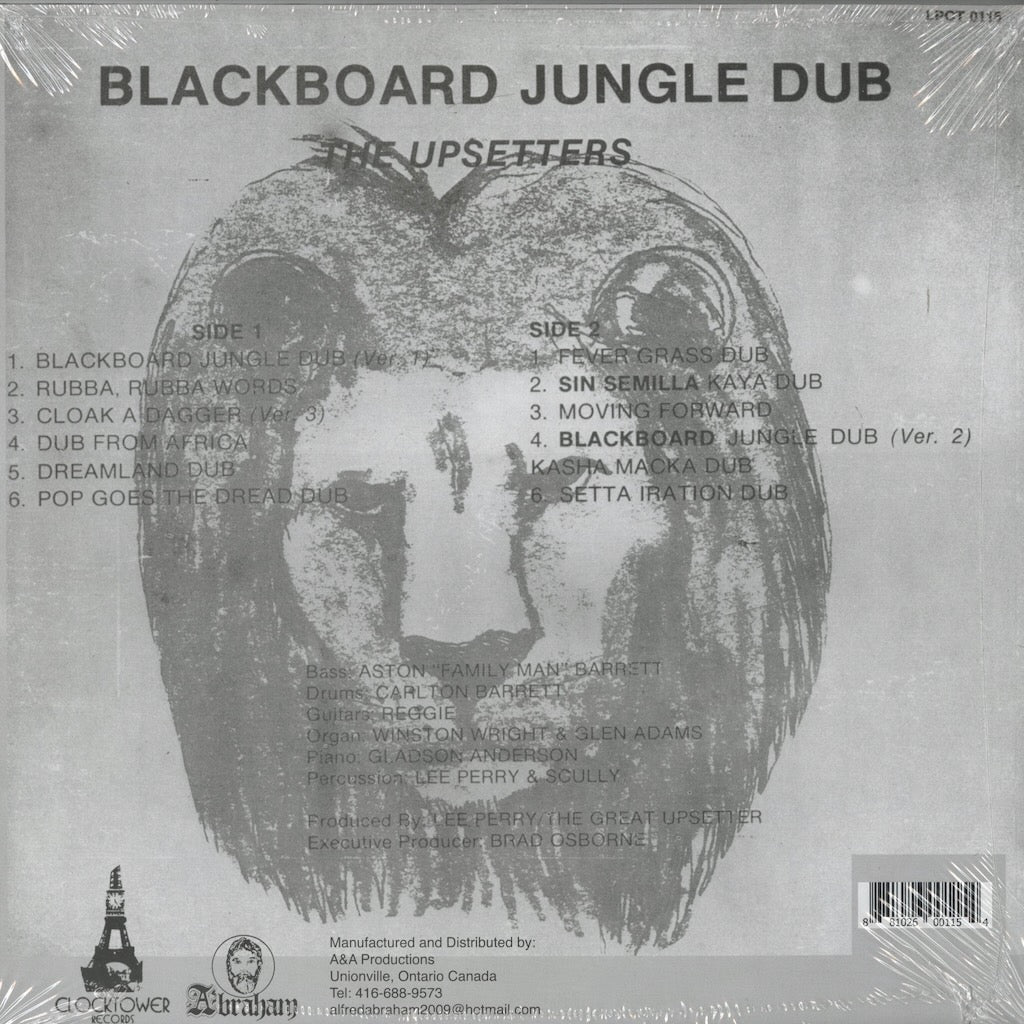 Lee Perry - Blackboard Jungle Dub LP 1973 CAN Clocktower キング