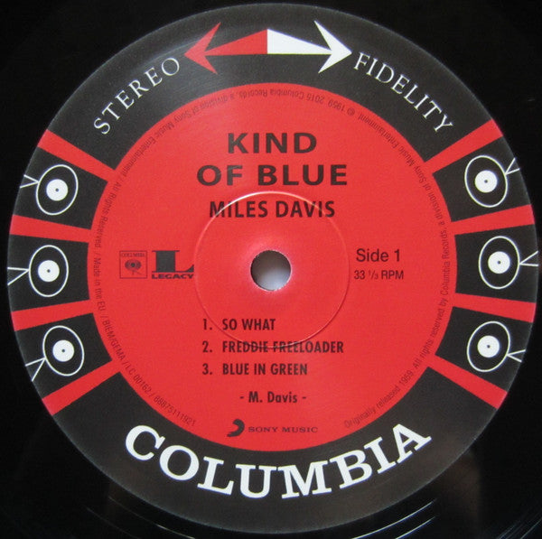 Miles Davis / マイルス・デイヴィス / Kind Of Blue (180g)