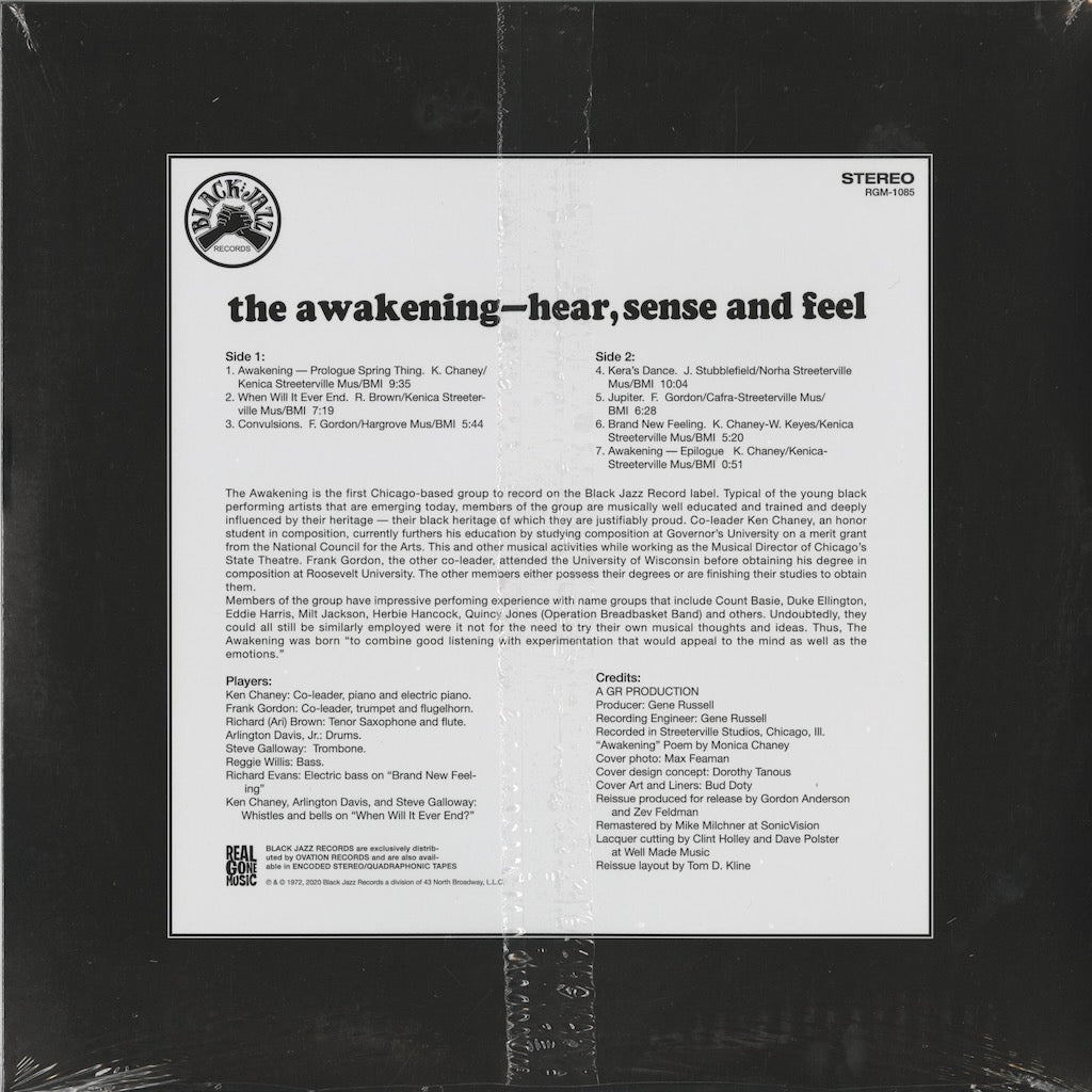 The Awakening - Hear, Sense And Feel (RGM-1085) 2026 US Real Gone