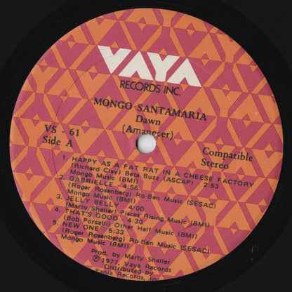 Mongo Santamaria - Dawn (JMVS-61) LP 1977 US Vaya｜中古LP