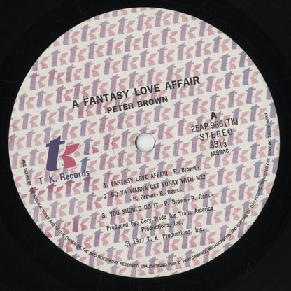 Peter Brown - Do You Wanna Get Funky With Me? (25AP 966) 1978 JPN T.K. Records｜中古LP