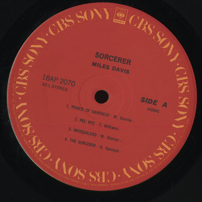Miles Davis - Sorcerer (18AP 2070) 1981 JPN CBS SONY｜中古LP