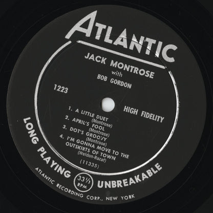 Jack Montrose With Bob Gordon - Arranged/Played/Composed (Atlantic 1223) LP 1955 US Atlantic｜中古LP