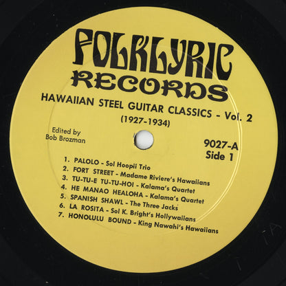 V.A. – Hawaiian Steel Guitar Classics Volume 2 (1927-1934) (9027) LP 1981 US｜中古LP