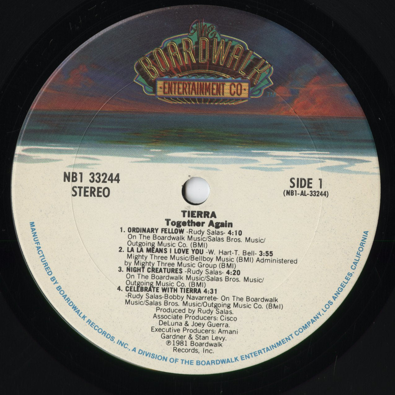 Tierra - Together Again (NB1-33244) 1981 US Boardwalk Entertainment Co｜中古LP