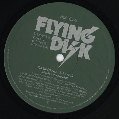 Sadao Watanabe - California Shower (VIJ-6012) LP 1978 JPN Flying Disk｜中古LP)