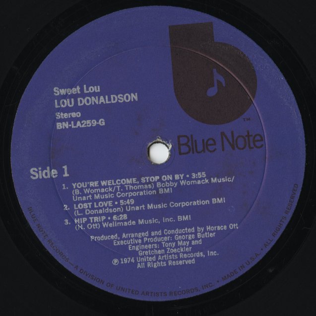 Lou Donaldson / ルー・ドナルドソン / Sweet Lou (BN-LA259-G)