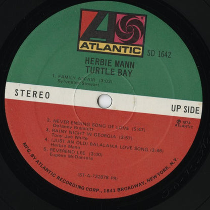 Herbie Mann / ハービー・マン / Turtle Bay (SD1642)