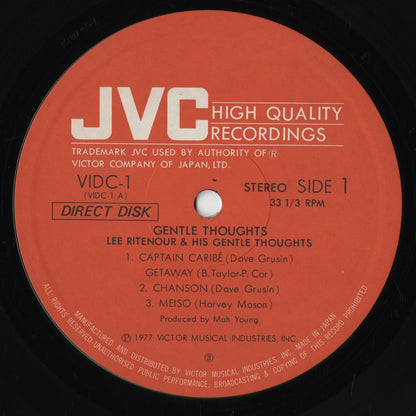 Lee Ritenour - Gentle Thoughts (VIDC-1) 1977 JPN JVC｜中古LP