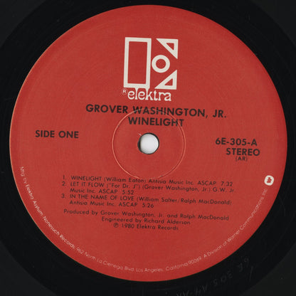 Grover Washington Jr. - Winelight (6E-305) 1980 US Elektra｜中古LP