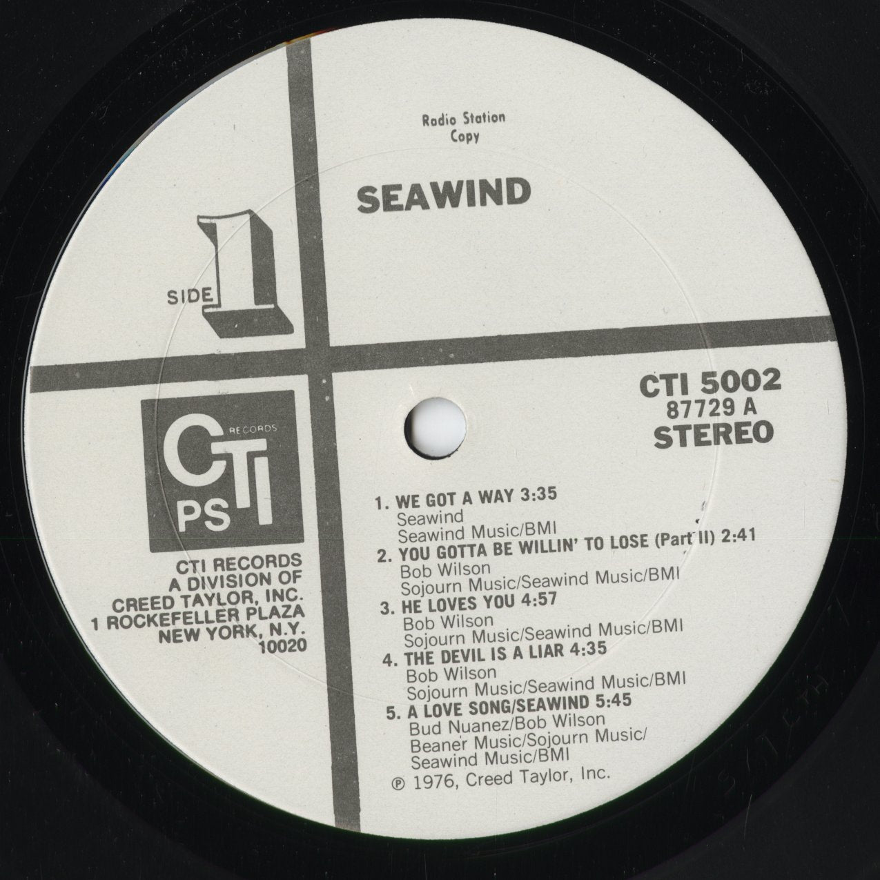 Seawind - Seawind (CTI 5002) 1976 US CTI｜中古LP