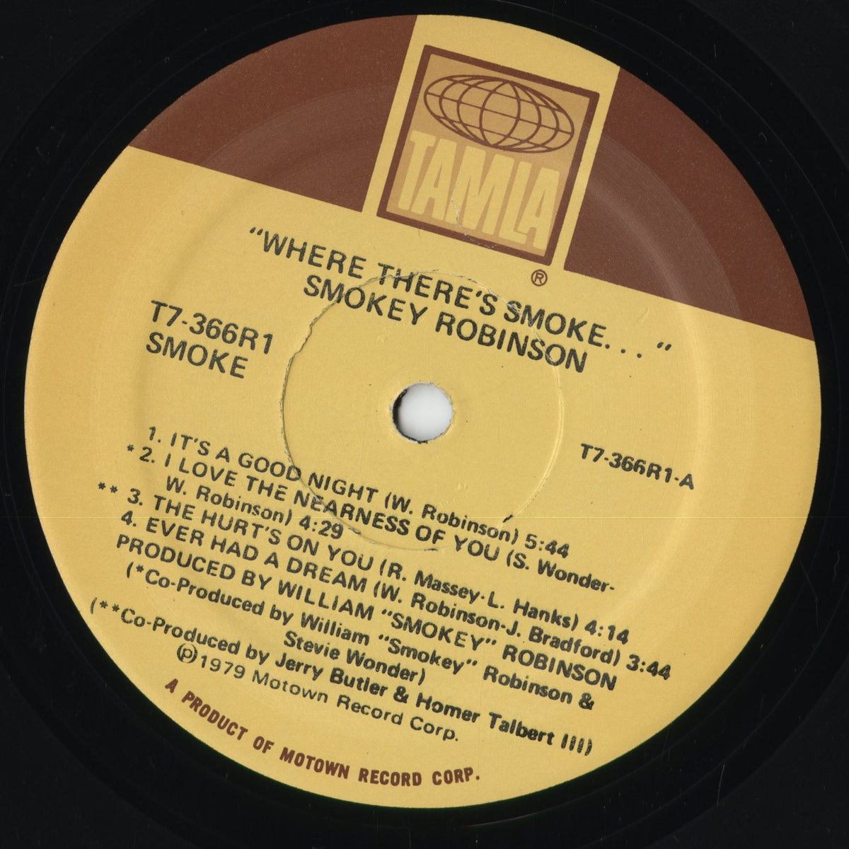 Smokey Robinson – Where There's Smoke... (T7 366R1) LP 1979 US Tamla | 中古LP