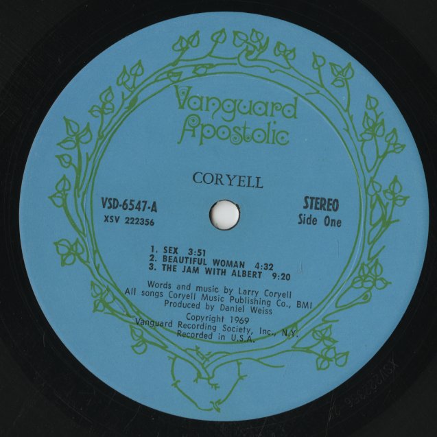 Larry Coryell / ラリー・コリエル / Coryell (1969) (VSD6547)