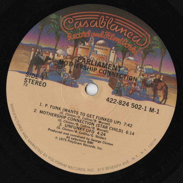 Parliament / パーラメント / Mothership Connection (422-824 502-1 M-1) 1986 US Reissue