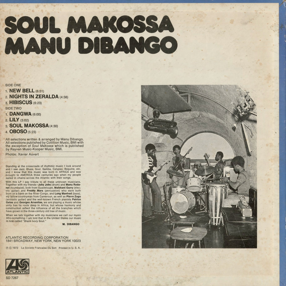 Manu Dibango - Soul Makossa (SD 7267) 1972 US Atlantic｜中古LP