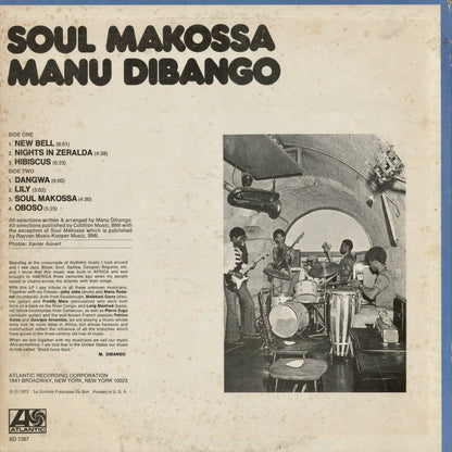 Manu Dibango - Soul Makossa (SD 7267) 1972 US Atlantic｜中古LP