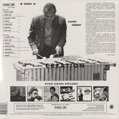 Lennie Hibbert - Creation (CLD-LP 7016) 2026 US Studio One｜新品LP back