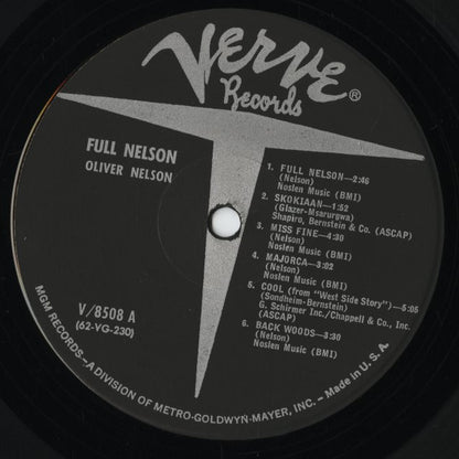 Oliver Nelson / オリヴァー・ネルソン / Full Nelson (V-8508) MONO