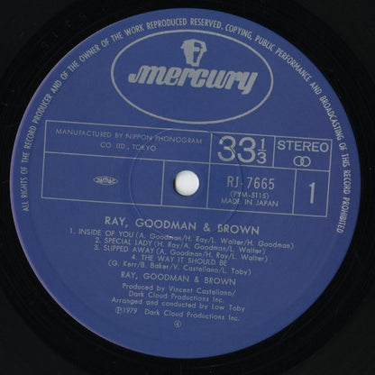 Ray, Goodman & Brown / レイ、グッドマン&ブラウン(1979)(RJ-7665)