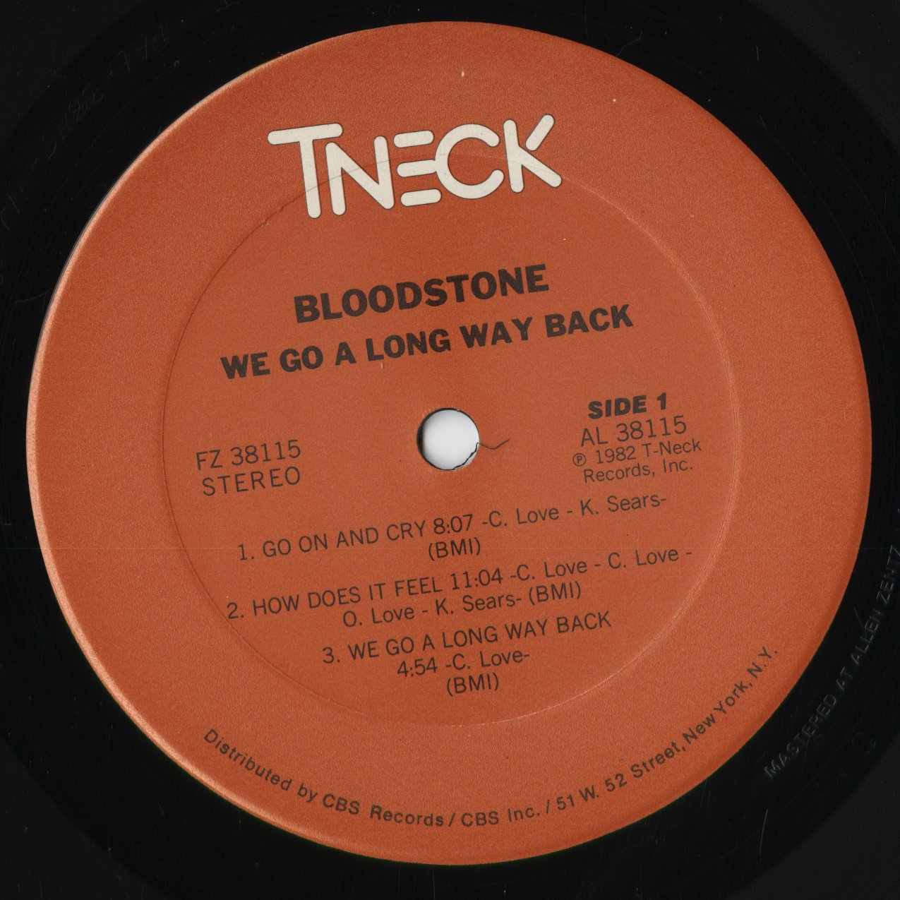 Bloodstone - We Go A Long Way Back (FZ 38115) 1982 US T-Neck｜中古LP