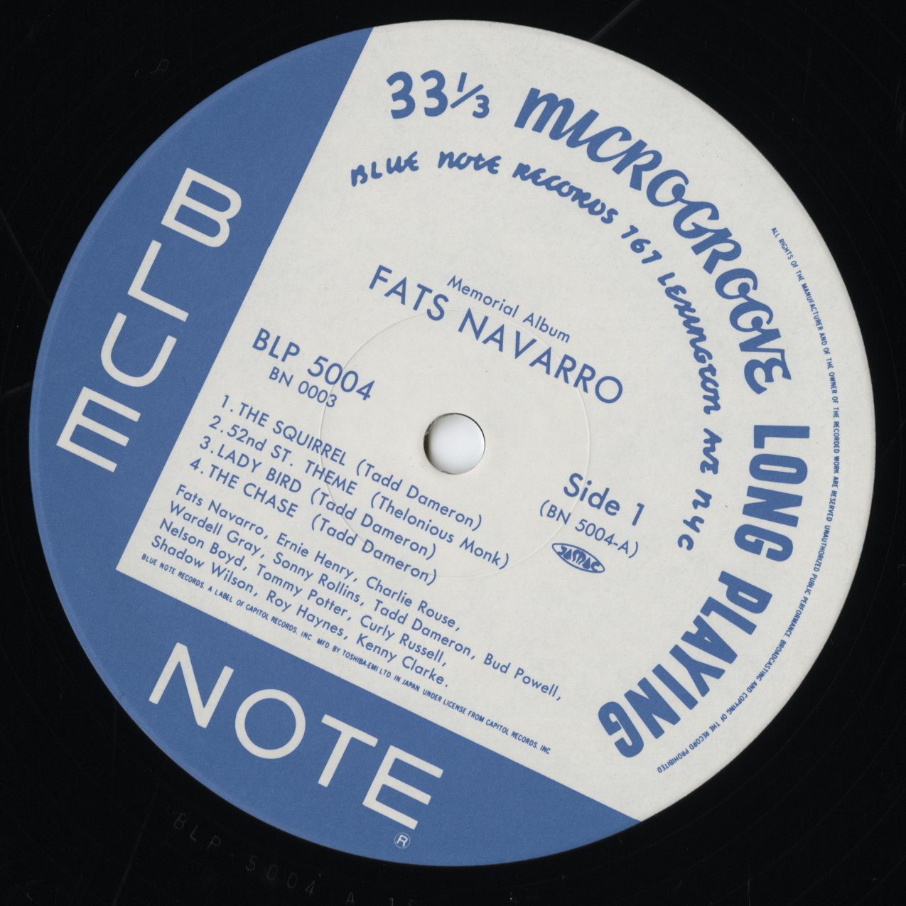 Fats Navarro / ファッツ・ナヴァロ / Memorial Album (BN 0003)