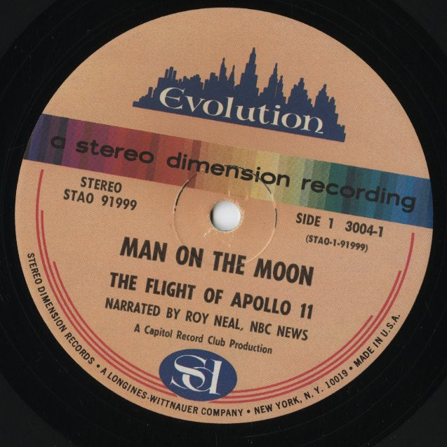 Man On The Moon - The Flight Of Apollo 11 (STAO 91999) LP 1969 US Evolution｜中古LP