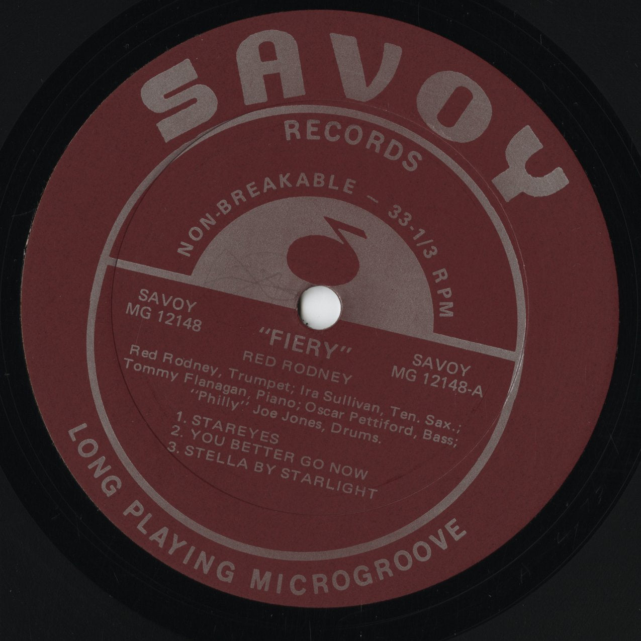 Red Rodney - Fiery (MG 12148) LP 1973 US Savoy｜中古LP