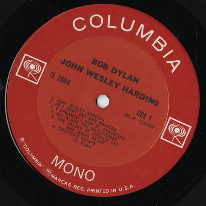 Bob Dylan / ボブ・ディラン / John Wesley Harding (CL 2804) 2-EYE MONO