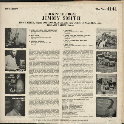 Jimmy Smith - Rockin' The Boat (BLP 4141) 1963 US Blue Note｜中古LP