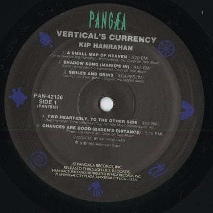 Kip Hanrahan - Vertical's Currency (PAN-42136) 1986 US PANGEA｜中古LP