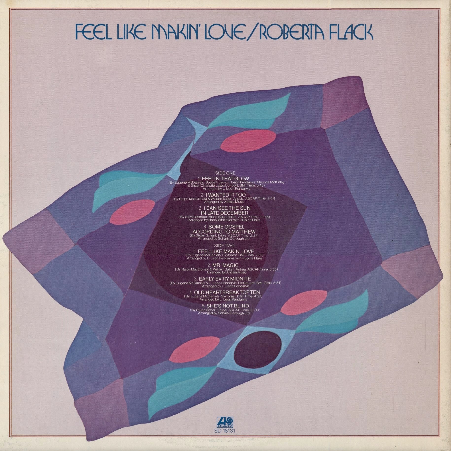 ロバータ・フラック / Roberta Flack『Feel Like Makin' Love』(SD