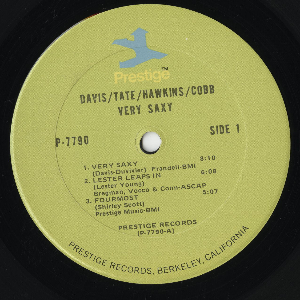 Very Saxy LP 中古レコード | Prestige コールマン・ホーキンス