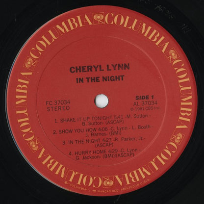 Cheryl Lynn / シェリル・リン / In The Night (FC37034)