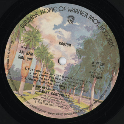 Danny Kortchmar - Kootch (K 46238) 1973 UK Warner Brothers｜中古LP
