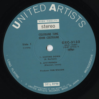 John Coltrane - Coltrane Time (GXC-3132) LP 1976 JPN UA / King Record｜中古LP