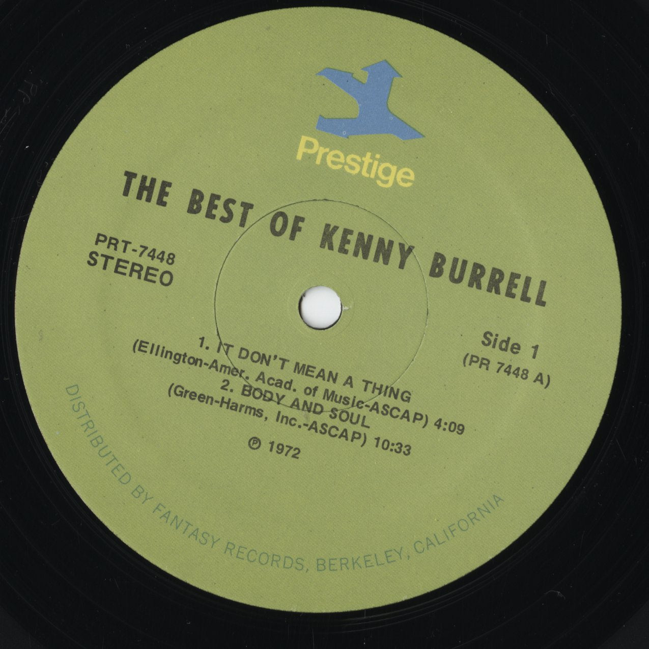 Kenny Burrell The Best Of Kenny Burrell LP 中古レコード | Prestige
