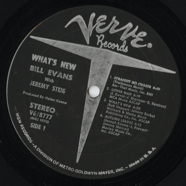 Bill Evans – What’s New (V6-8777) LP 1969 US Verve オリジナル盤
