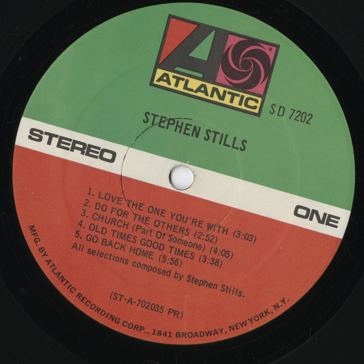 Stephen Stills - Stephen Stills (SD 7202) 1970 US Atlantic｜中古LP