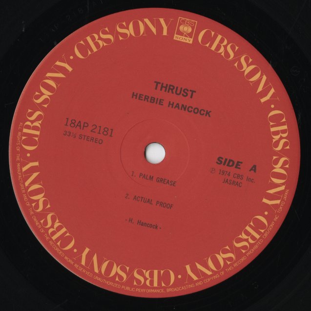 Herbie Hancock / ハービー・ハンコック / Thrust (18AP-2181)