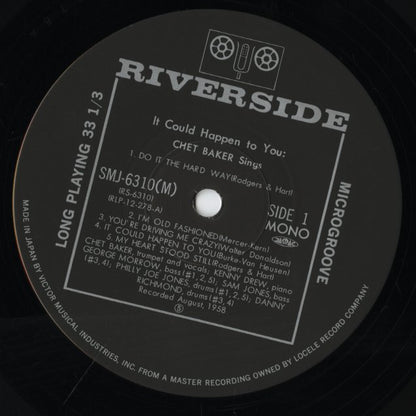 Chet Baker / チェット・ベイカー / It Could Happen To You (SMJ-6310(M)) 1982 JPN MONO Pressing