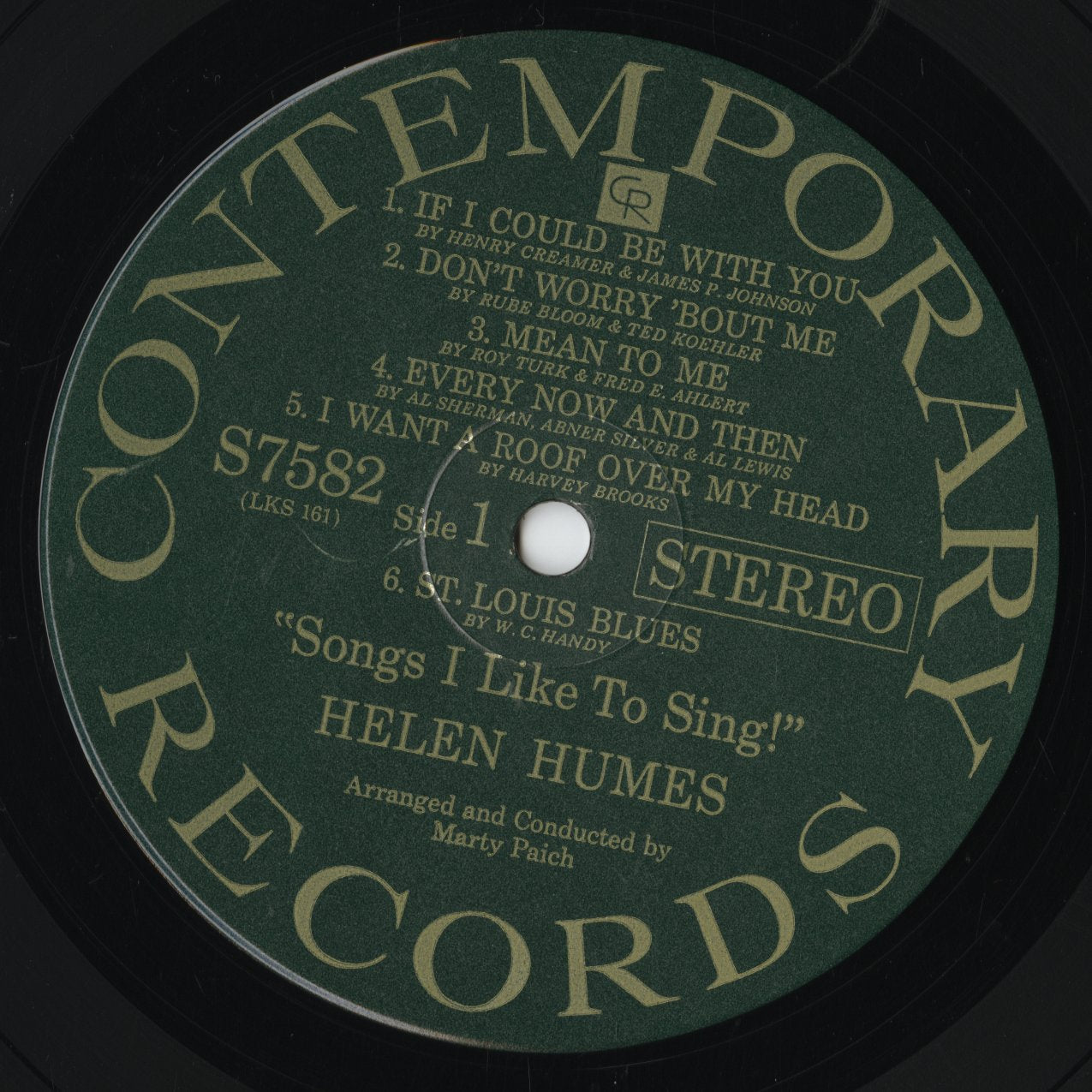 Helen Humes - Songs I Like To Sing! (S7582) LP early 1970's US Contemporary｜中古LP
