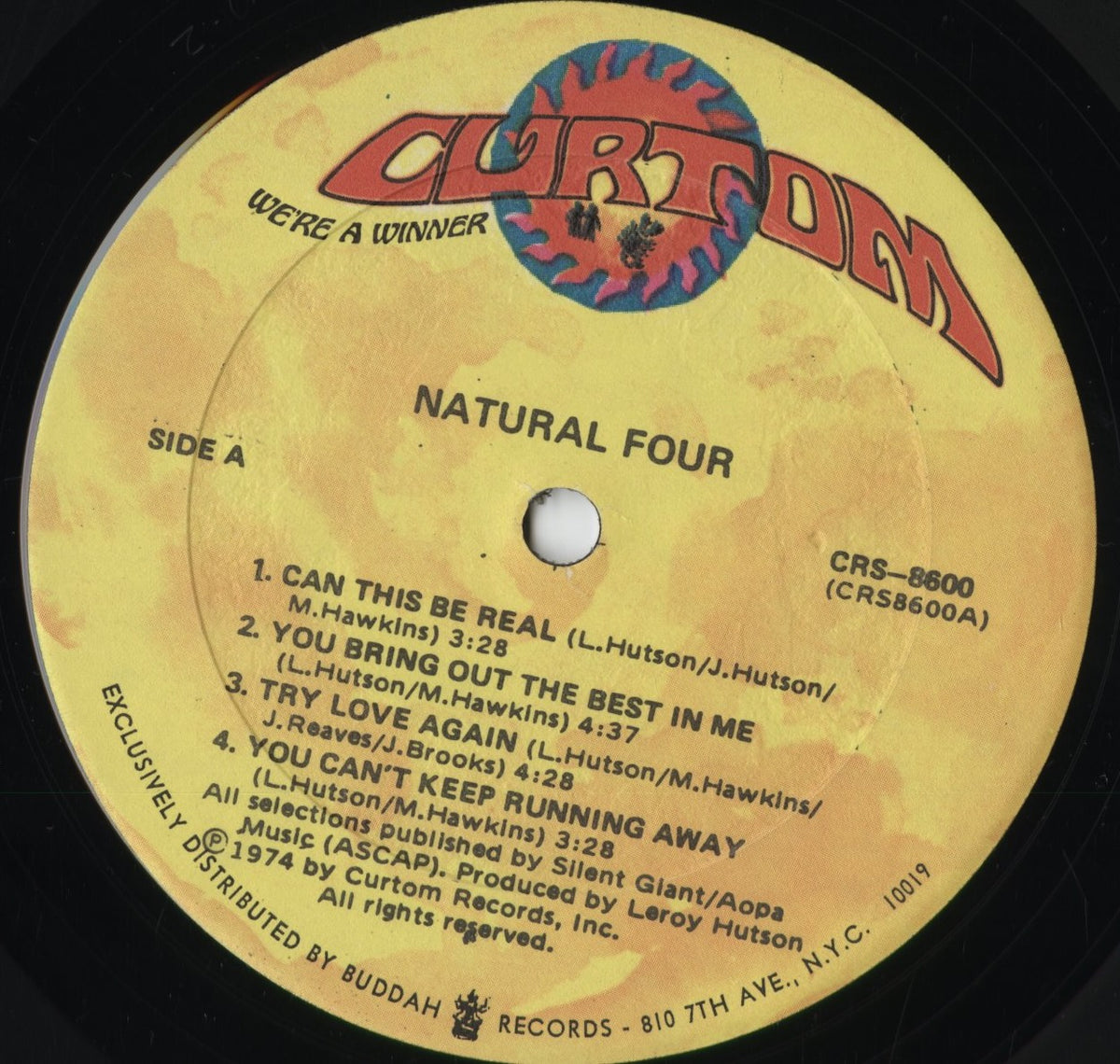 Natural Four - Natural Four (CRS-8600) 1974 US Curtom｜中古LP
