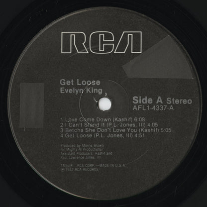 Evelyn King - Get Loose (AFL1-4337) 1982 US RCA｜中古LP