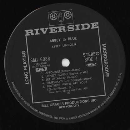 Abbey Lincoln - Abbey Is Blue (SMJ-6088) 1975 JPN Riverside｜中古LP